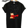 Cute Cat And Starry Night Christmas T Shirt