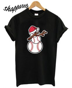 Dabbing Snowman Baseball T shirt