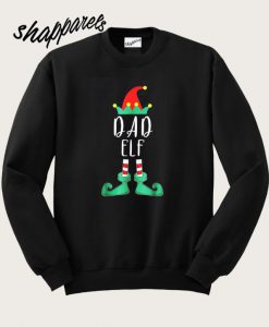 Dad Elf TShirt Funny Matching Christmas Costume Sweatshirt