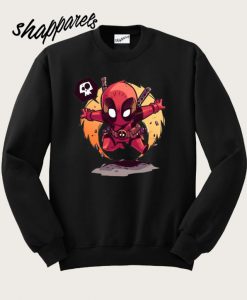 Deadpool Jump Funny Chibi Classic Sweatshirt