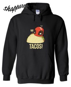 Deadpool Yay Tacos Boyfriend Ladies Hoodie