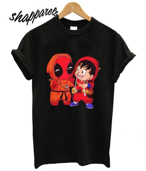 Deadpool and Goku Kid T shirt