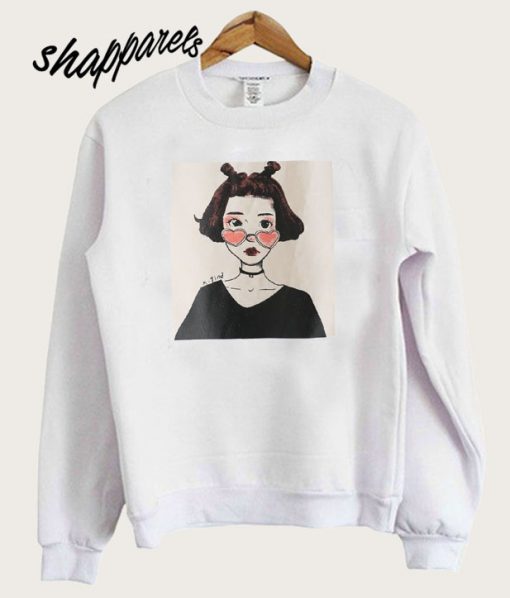 Figure Print Sweatshirt