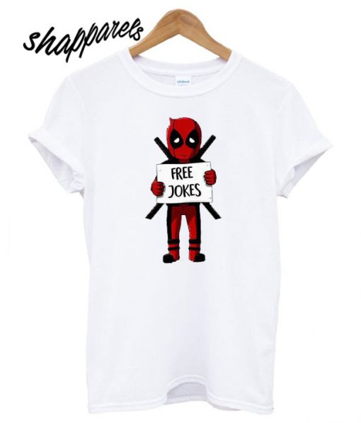 Free Jokes Deadpool T shirt