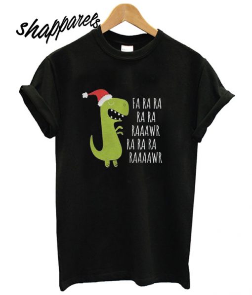 Funny Dinosaur Christmas Trex T shirt