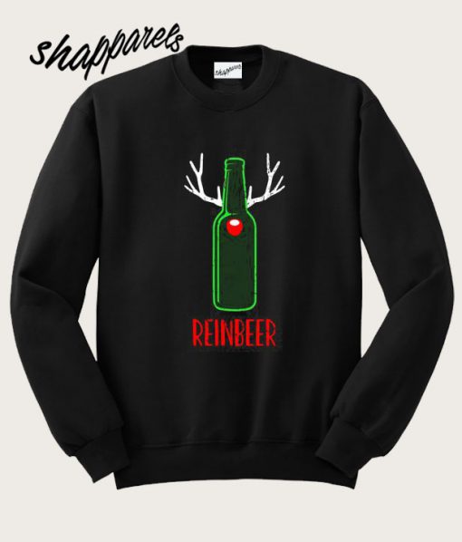 Funny Reindeer Beer Lover Christmas Gift Sweatshirt