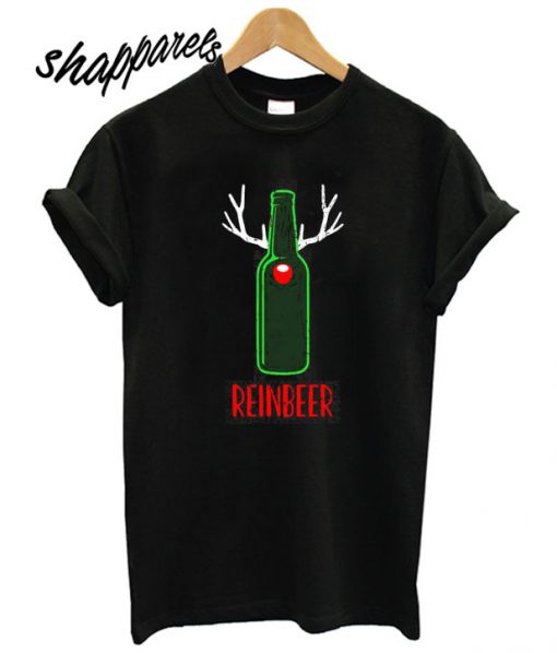 Funny Reindeer Beer Lover Christmas Gift T shirt