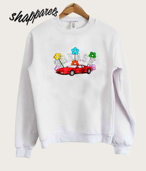 Grease Car Flowers Sweatshirt