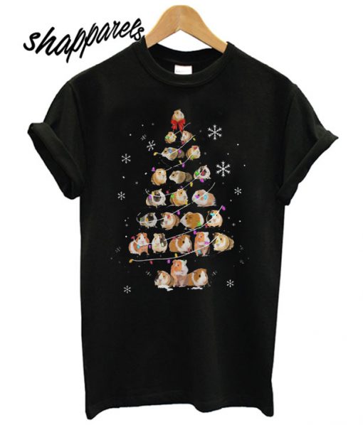 Guinea Pig Christmas Tree T shirt