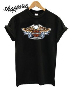 Harley Davison Eagle Logo An American Legend T shirt