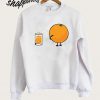 Little Cute Orange Producing Its Juice Sweatshirt