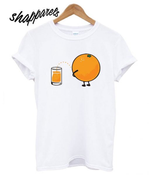 Little Cute Orange Producing Its Juice T shirt