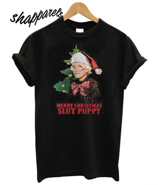Merry Christmas Slut Puppy T shirt
