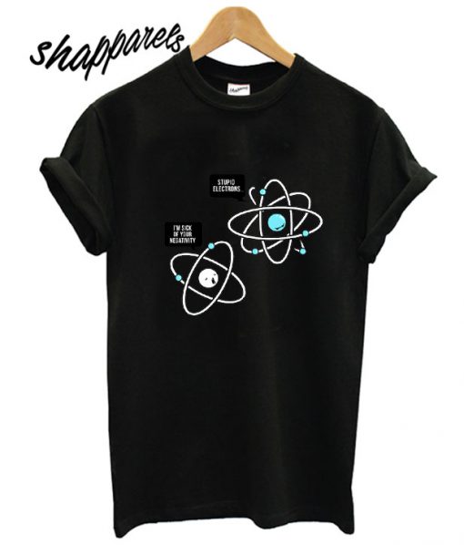 Negative Atom T shirt