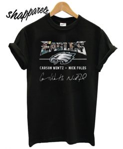 Philadelphia Eagles Carson Wentz Nick Foles T shirt