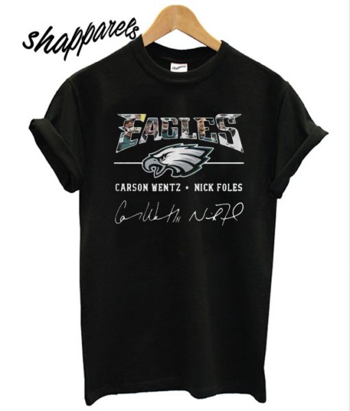 Philadelphia Eagles Carson Wentz Nick Foles T shirt