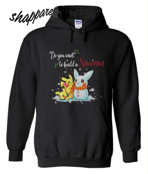 Pikachu Build a Snowman Hoodie