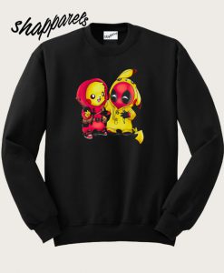 Pikapool Pokemon and Deadpool Sweatshirt