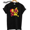 Pikapool Pokemon and Deadpool T-Shirt