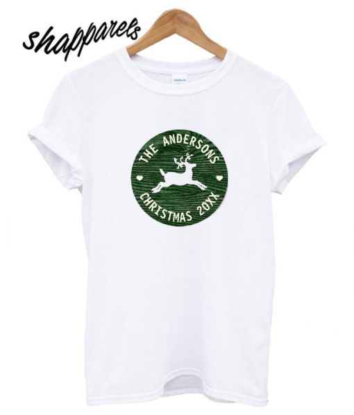 Reindeer Green Rustic T shirt