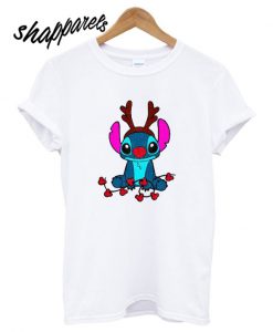 Reindeer Stitch Merry Christmas T shirt