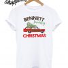 Retro personalized family Christmas T shirt