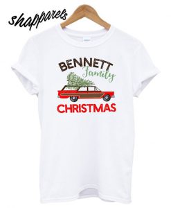 Retro personalized family Christmas T shirt