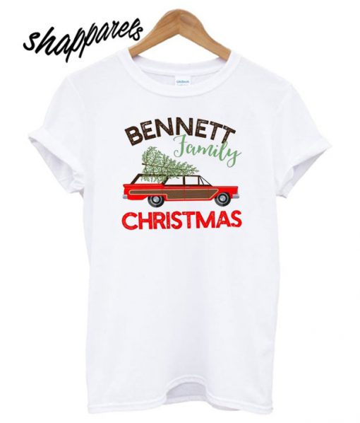 Retro personalized family Christmas T shirt