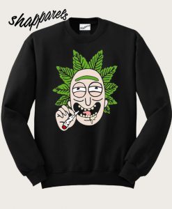 Rick And Morty Cannabis Smoking Sweatshirt