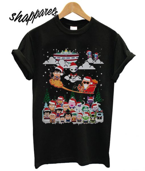 Santa Claus Dragon ball Christmas T shirt