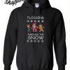 Santa Claus Flossing Through the Snow Hoodie