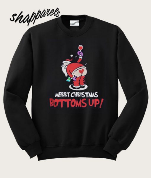 Santa Claus Wine Merry Christmas Sweatshirt