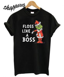 Santa Grinch floss like a boss Christmas T shirt
