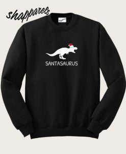 Santasaurus Rex Dinosaur Christmas Sweatshirt