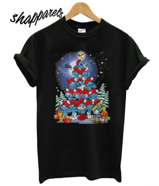 Smurfs Tree Ugly Christmas T shirt