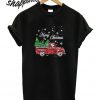 Snoopy drive red truck merry Christmas T shirt
