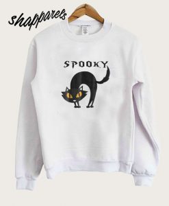 Spooky cat Holiday Halloween Sweatshirt