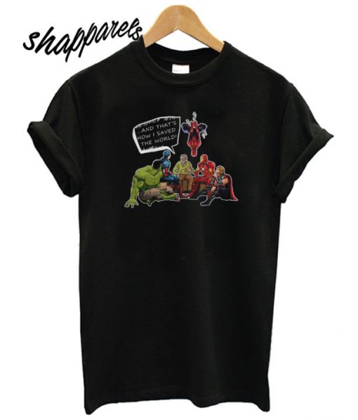 Stan Lee And Superheroes T shirt