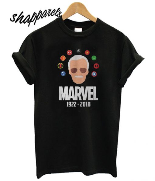 Stan Lee Marvel R.I.P 1922-2018 T shirt
