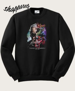 Stan Lee with Superhero thanks for memories 1922–2018 Sweatshirt