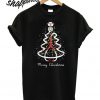 Stethoscope Christmas tree Merry Christmas T shirt