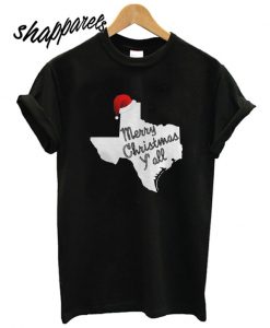 Texas Merry Christmas Yall T shirt