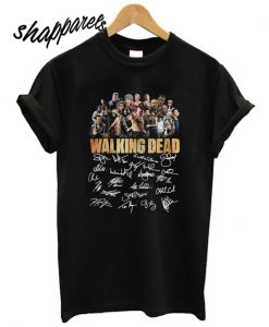 The Walking Dead All Character Signature T shirt