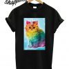 Unicorn Rainbow Cat Kitten T shirt