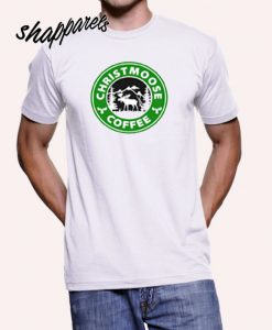 Christmas Moose Coffee T shirt