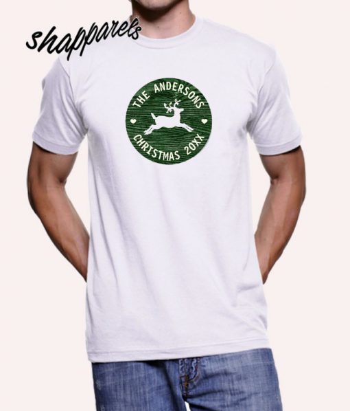 Reindeer Green Rustic T shirt