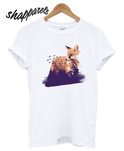 Abstract fox T shirt