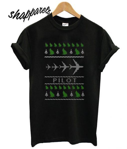 Aircraft Pilot Christmas ugly T shirt