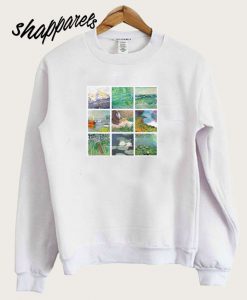Art Grid Of Claude Monet Sweatshirt