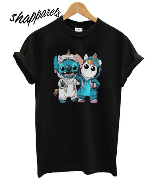 Baby Unicorn and Stitch T shirt